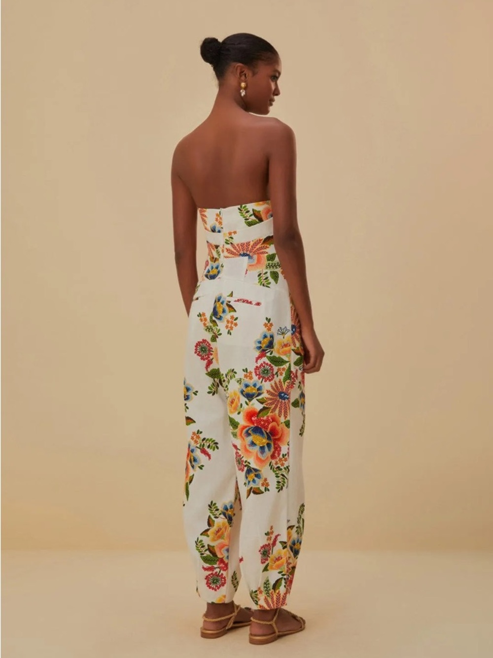Farm Rio Strapless Jumpsuit - Picture 4 of 12